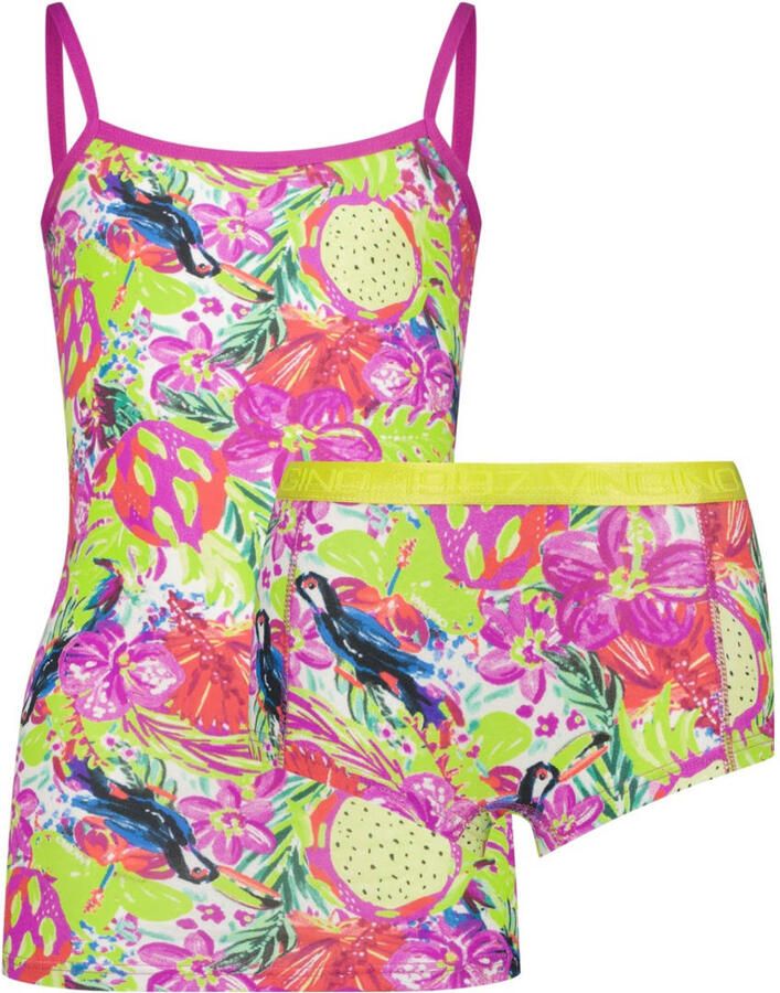 Vingino singlet + short roze multicolor