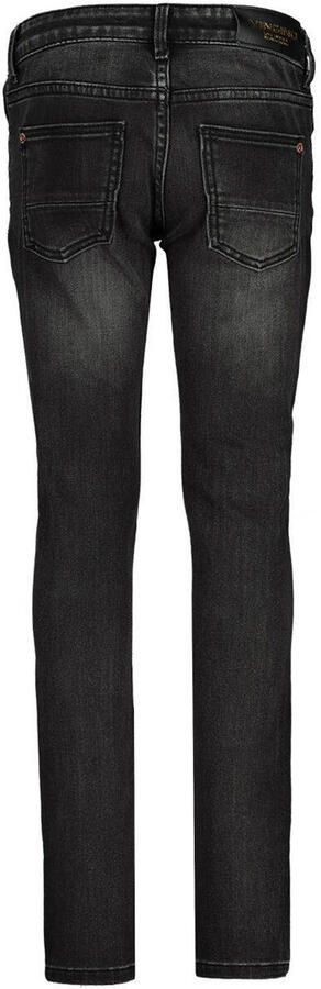 VINGINO skinny jeans Amia black vintage Zwart Meisjes Stretchdenim Effen 158 - Foto 3