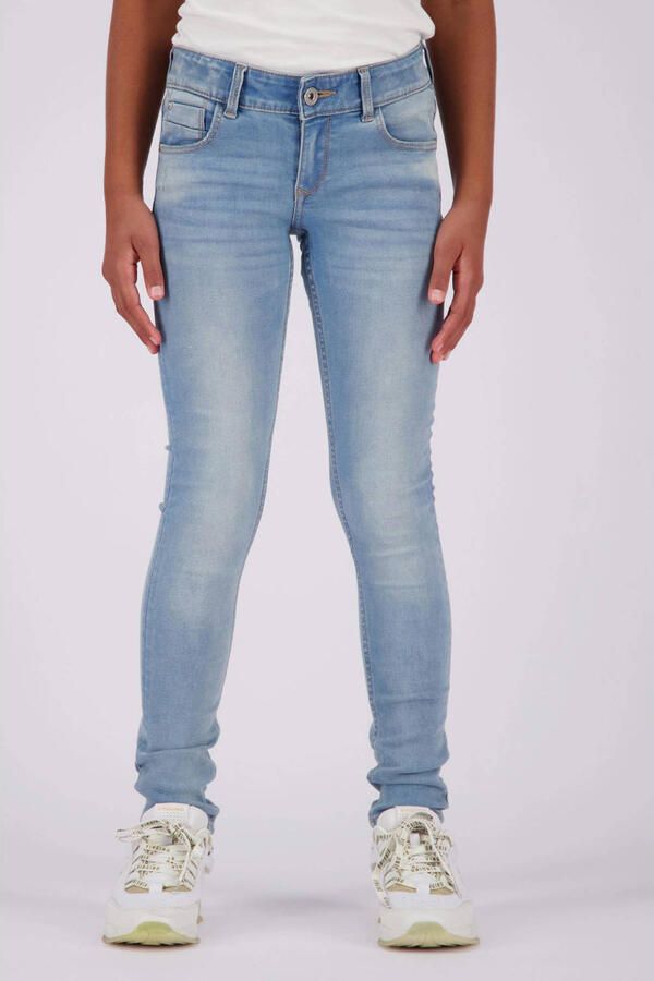 VINGINO skinny jeans Amia light indigo Blauw Meisjes Katoen Effen 128 - Foto 2