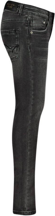 VINGINO skinny jeans BERNICE dark grey vintage Grijs Meisjes Katoen Effen 152