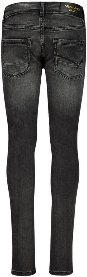 VINGINO skinny jeans BERNICE dark grey vintage Grijs Meisjes Katoen Effen 152 - Foto 2