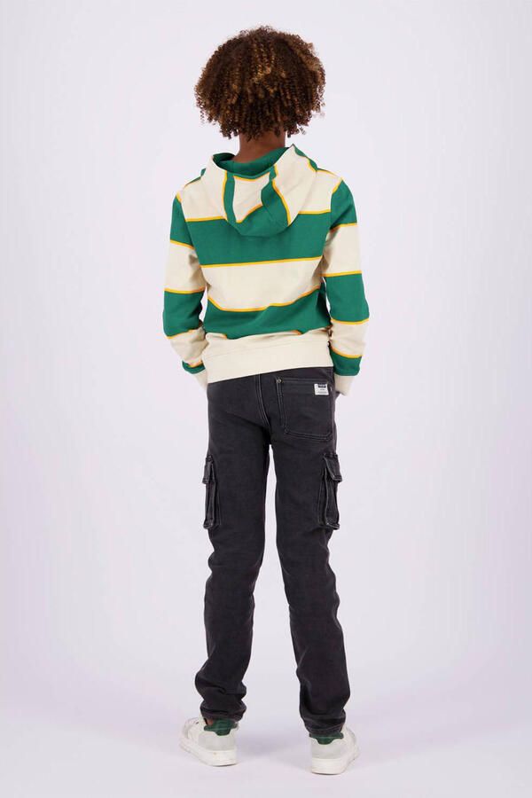 VINGINO slim fit jeans Davino dark grey vintage Grijs Jongens Denim Effen 128 - Foto 3