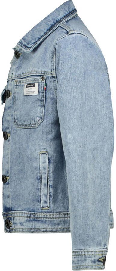 VINGINO spijkerjas old vintage Blauw Jongens Denim Klassieke kraag Effen 140 - Foto 2
