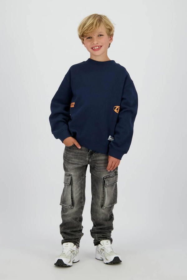Vingino straight leg cargo jeans black denim