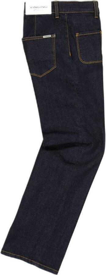 VINGINO straight fit jeans Cato pocket dark blue denim Blauw Meisjes Katoen 122 - Foto 3