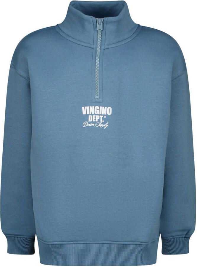 VINGINO Jongens Truien & Vesten Basic-half Zip Blauw