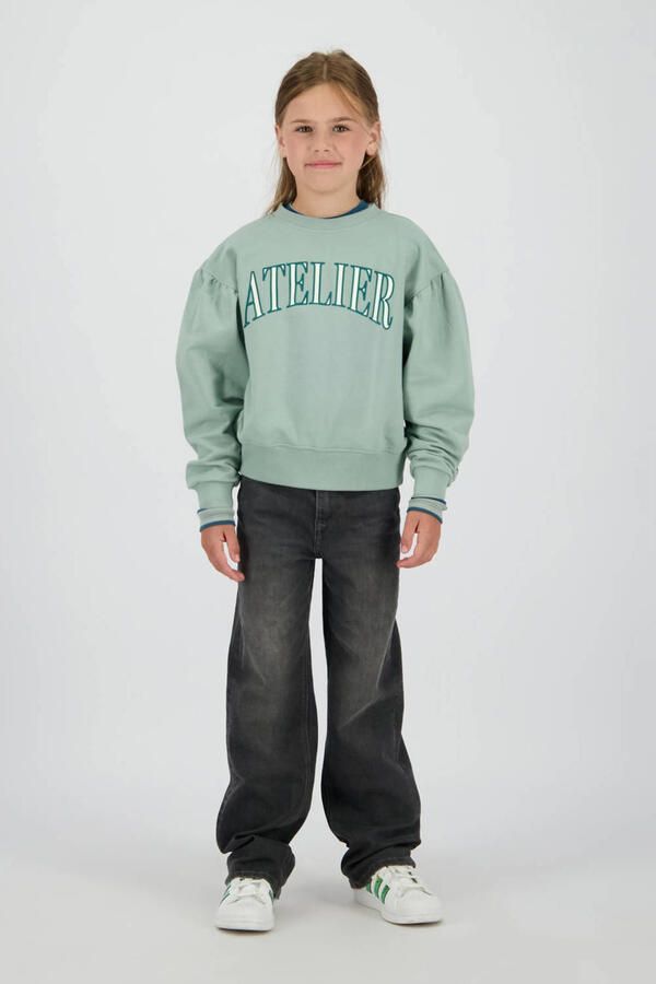 Vingino wide leg jeans grey denim