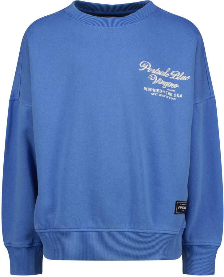 Vingino sweater met backprint blauw