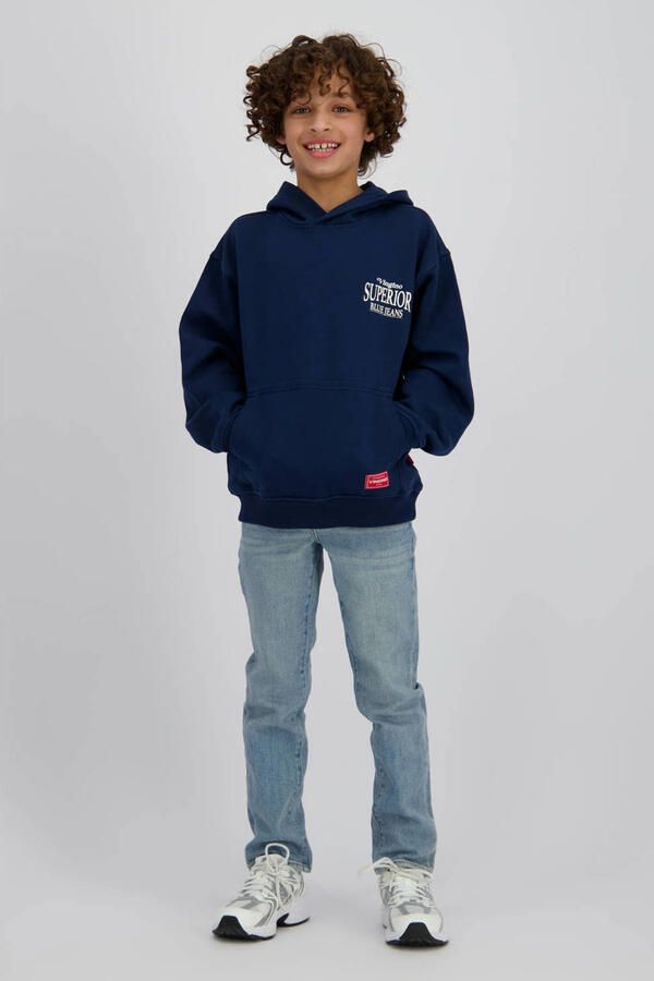 Vingino sweater met backprint donkerblauw - Foto 2