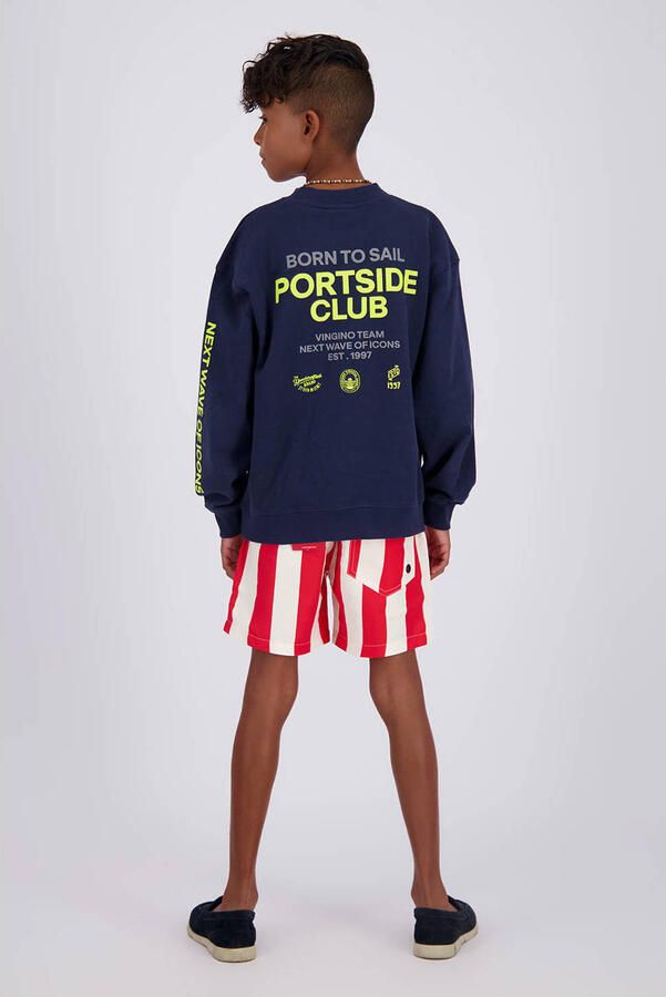 Vingino sweater met backprint donkerblauw - Foto 2
