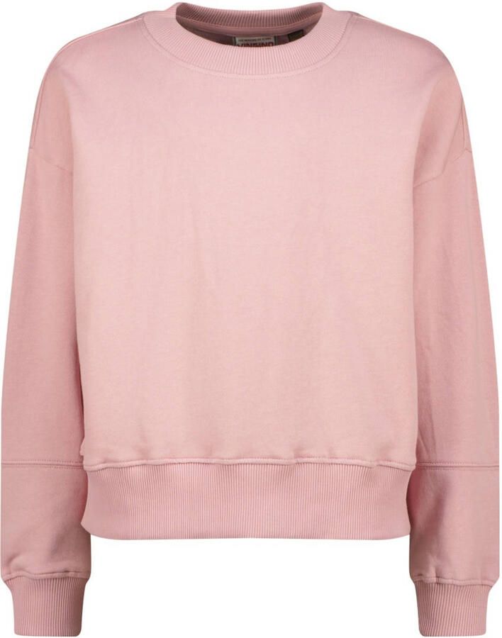 Vingino sweater met backprint roze met pailletten