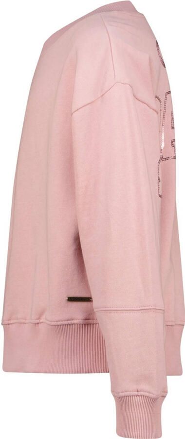 Vingino sweater met backprint roze met pailletten - Foto 3