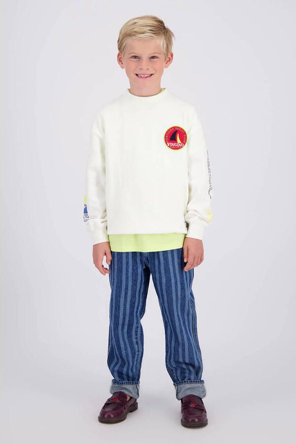 Vingino sweater met backprint wit