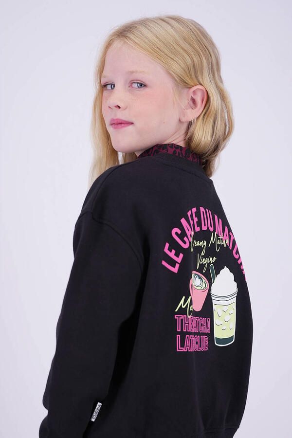 Vingino sweater met backprint zwart Backprint - Foto 2
