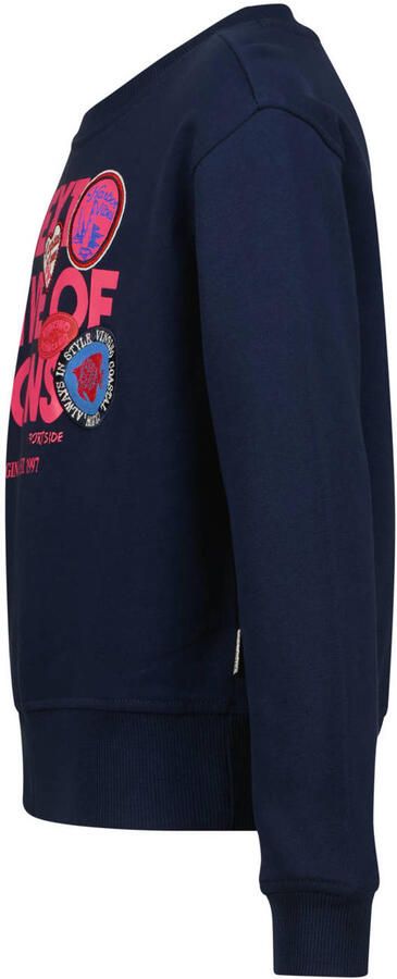 Vingino sweater met print donkerblauw - Foto 3