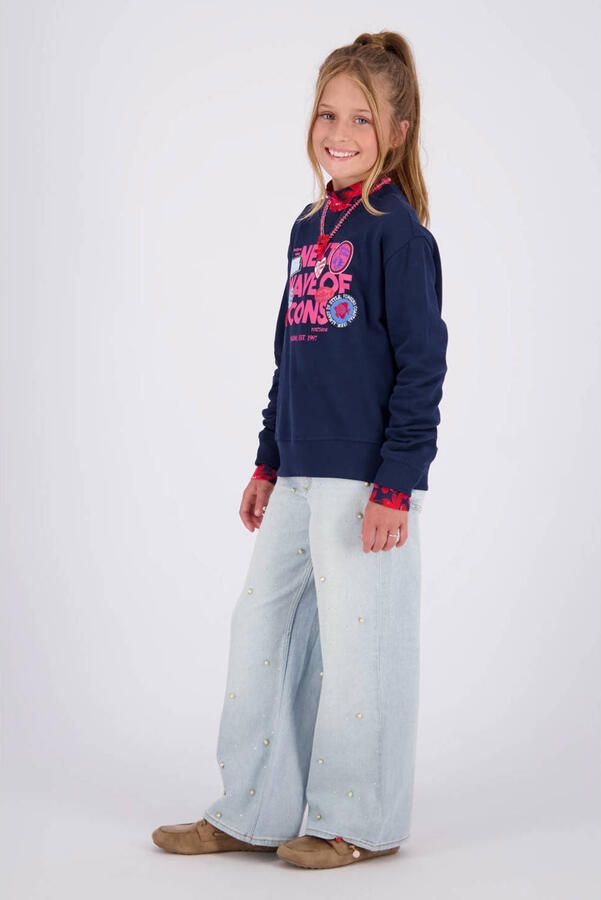 Vingino sweater met print donkerblauw - Foto 2