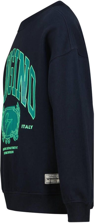 Vingino sweater met print donkerblauw - Foto 3