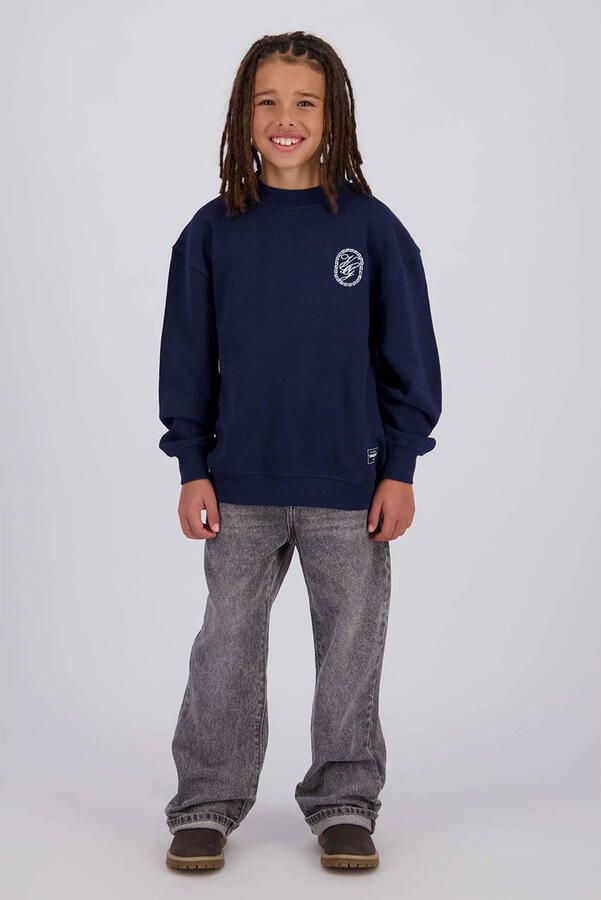 Vingino sweater met print donkerblauw