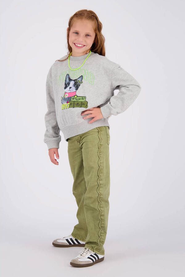 Vingino sweater met print grijs - Foto 3