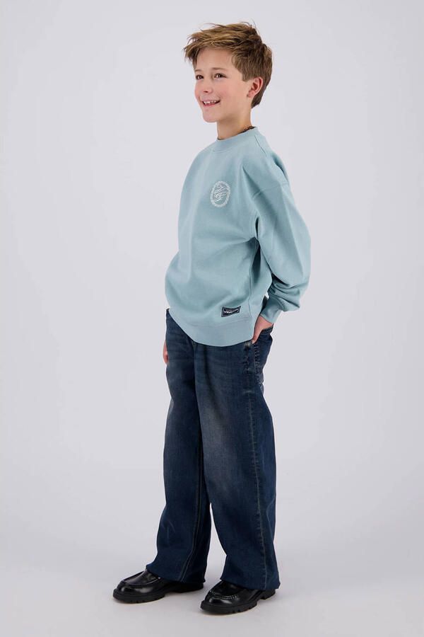 Vingino sweater met print grijsblauw - Foto 3