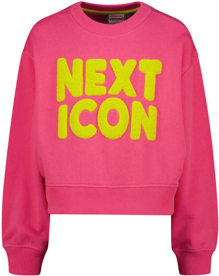 Vingino sweater met print roze