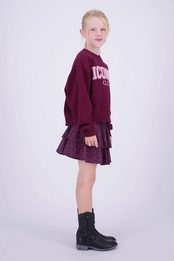 Vingino sweater met tekst donkerrood Tekst - Foto 3