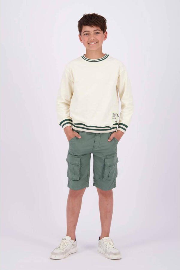 VINGINO sweater Nijo met backprint ecru zwart Backprint 152 - Foto 2