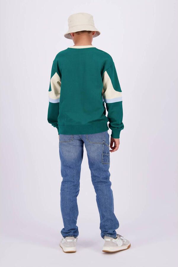 VINGINO sweater Noan donkergroen beige Meerkleurig 152 - Foto 2