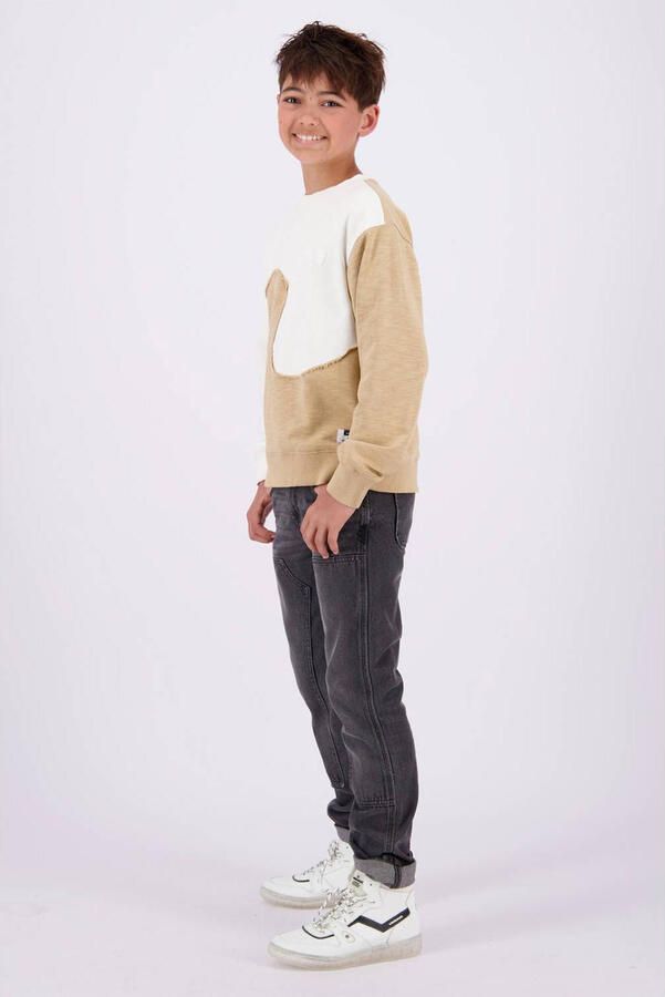 VINGINO sweater zand offwhite Beige Meerkleurig 140