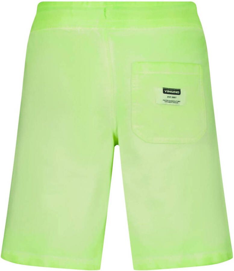 VINGINO sweatshort Rames met logo neongeel Korte broek Jongens Katoen Logo 164 - Foto 2