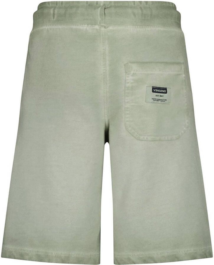 VINGINO sweatshort Rames met logo olijfgroen Korte broek Jongens Katoen 152 - Foto 2