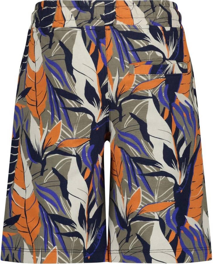 VINGINO sweatshort Rapos met all over print zand oranje paars Korte broek Beige 128 - Foto 2
