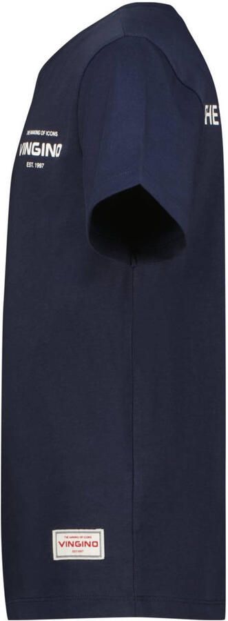 Vingino T-shirt met backprint donkerblauw - Foto 2