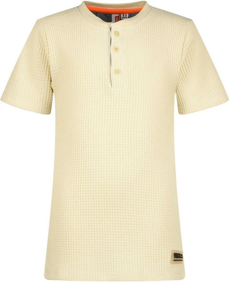 VINGINO T-shirt Haffle ecru Jongens Katoen Ronde hals Effen 140 - Foto 2
