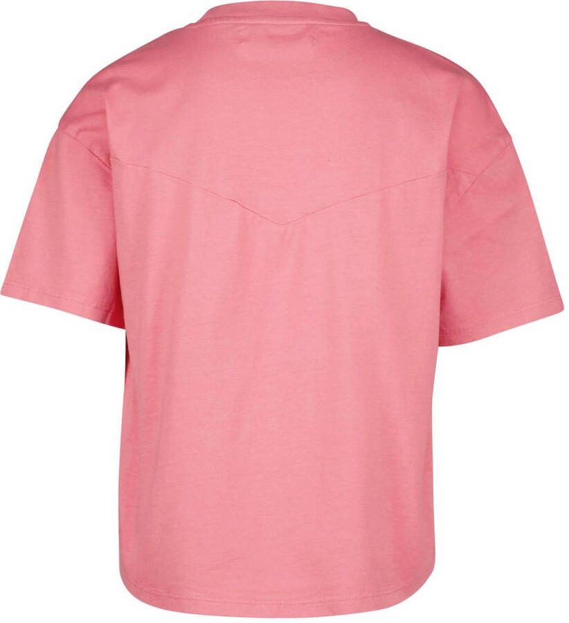 VINGINO T-shirt HESKE felroze Meisjes Katoen Ronde hals Effen 116