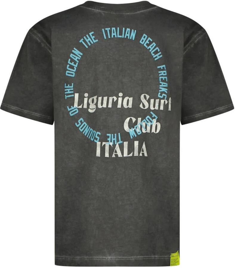 VINGINO T-shirt Hyma met backprint zwart Jongens Katoen Ronde hals Backprint 152
