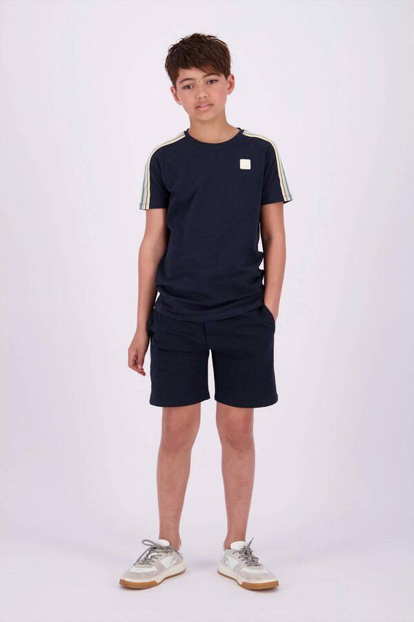 VINGINO T-shirt Jape donkerblauw geel Jongens Katoen Ronde hals Meerkleurig 152