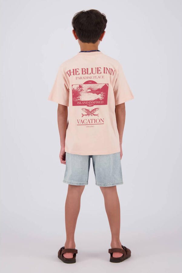Vingino T-shirt met backprint beige - Foto 2