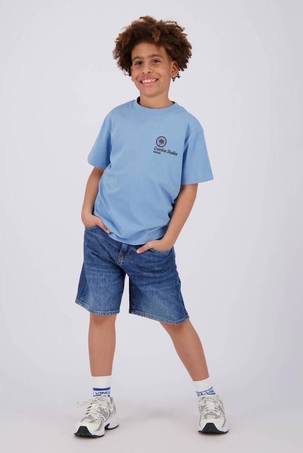 Vingino T-shirt met backprint blauw