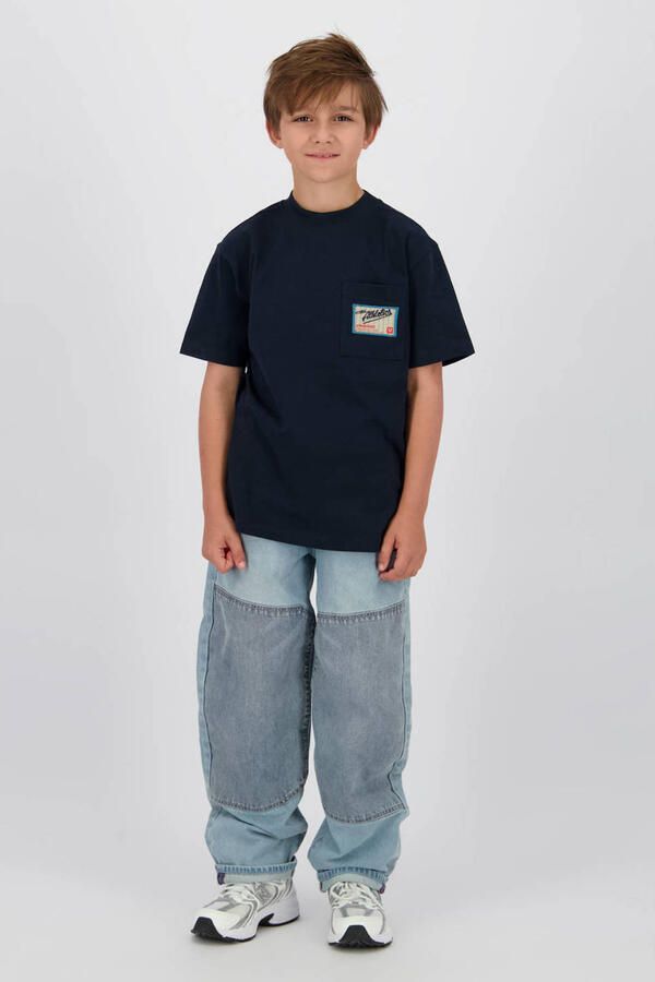 Vingino T-shirt met backprint donkerblauw