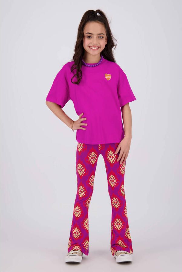 Vingino T-shirt met backprint fuchsia