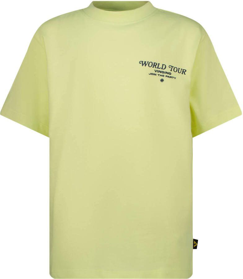 Vingino T-shirt met backprint geel
