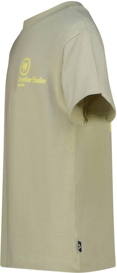 Vingino T-shirt met backprint groen - Foto 2