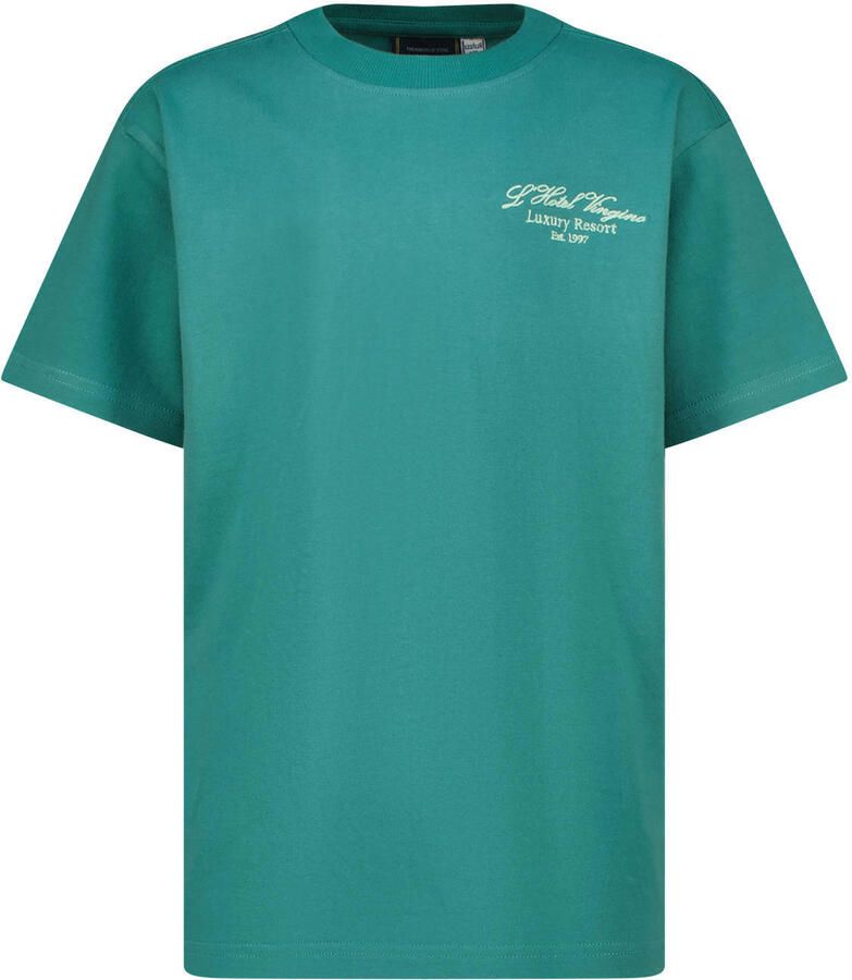 Vingino T-shirt met backprint groen