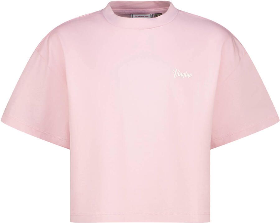 Vingino T-shirt met backprint lichtroze