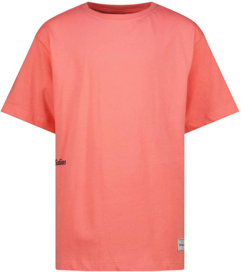 Vingino T-shirt met backprint oranje