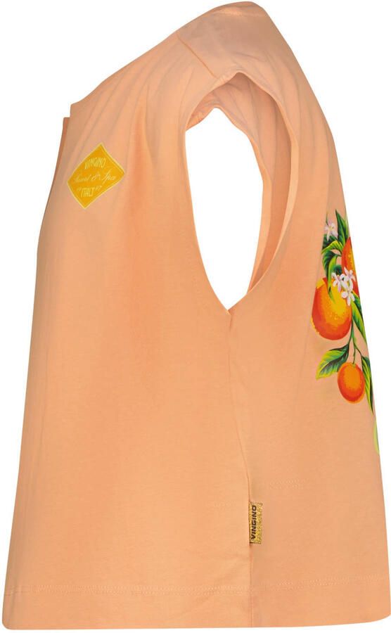 Vingino T-shirt met backprint oranje - Foto 2