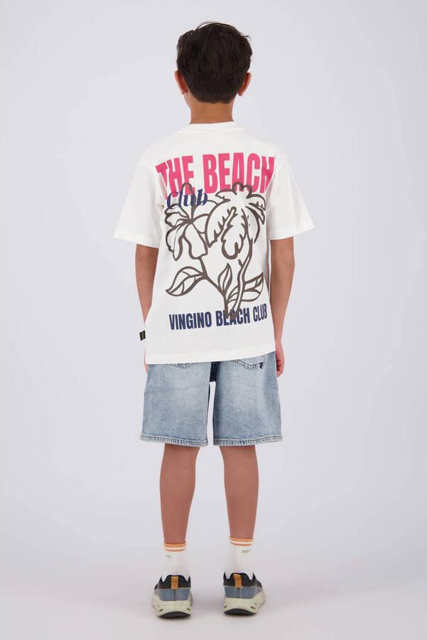 Vingino T-shirt met backprint wit - Foto 3