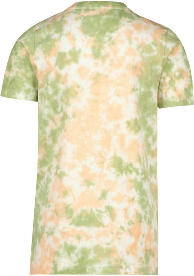 VINGINO T-shirt met logo groen multi Jongens Katoen Ronde hals Logo 110