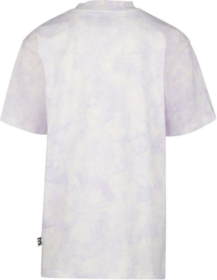 VINGINO T-shirt met logo wit lila Jongens Katoen Ronde hals Logo 164